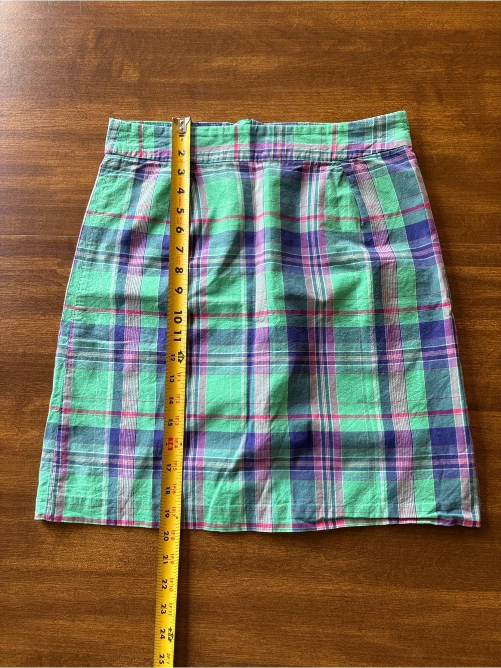 “346” Brooks Brothers Plaid Skirt, Size 4